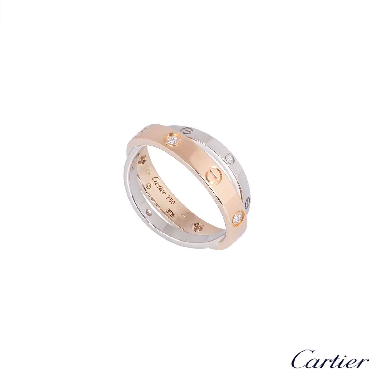 cartier double love ring